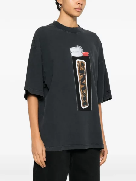 Tricou Alexander Wang gri