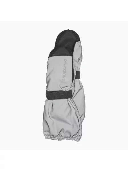 Gyerek kesztyűk Didriksons Biggles Refl Mitten silver. Méret: szürke