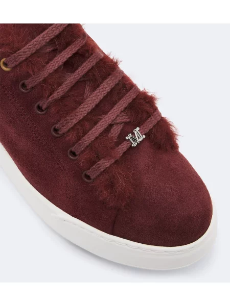 Sneakerși Max Mara din piele de căprioară