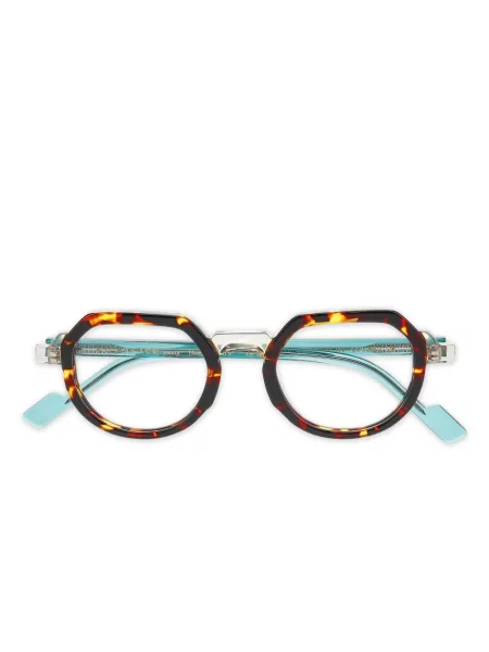 Ochelari de soare Face à Face cu imprimeu geometric maro