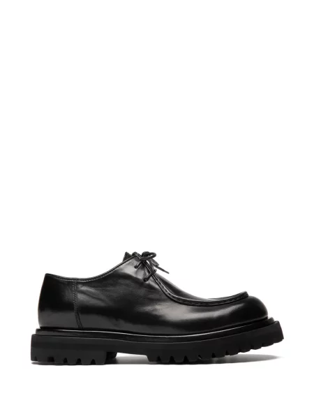 Pantofi derby Officine Creative cu șireturi din dantelă negru