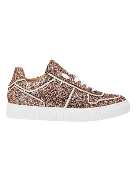 Sneakersy Philipp Plein skórzane brązowe