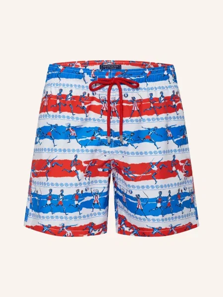 Vilebrequin Koupací Šortky Olympics bílá/ modrá/ červená bílý