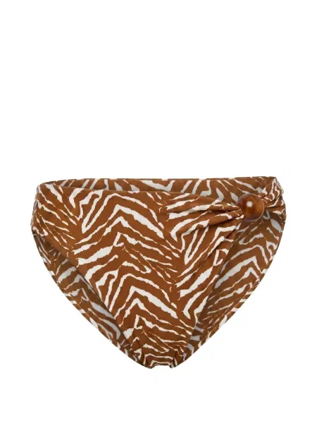 Bikini Nicholas cu imprimeu animal print maro
