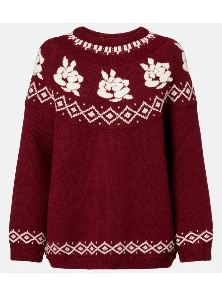 Pulover Magda Butrym de lână bordo