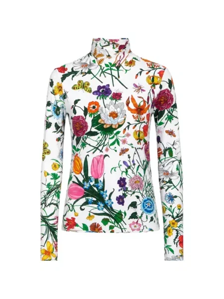 Tricou Gucci cu imagine alb