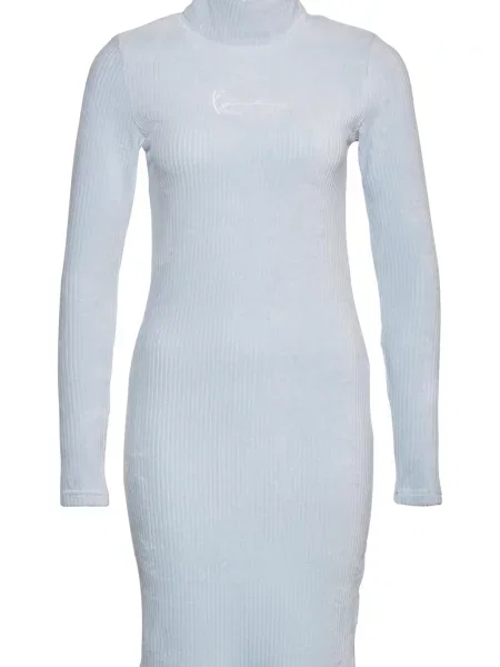 Karl Kani Rochie albastru deschis alb