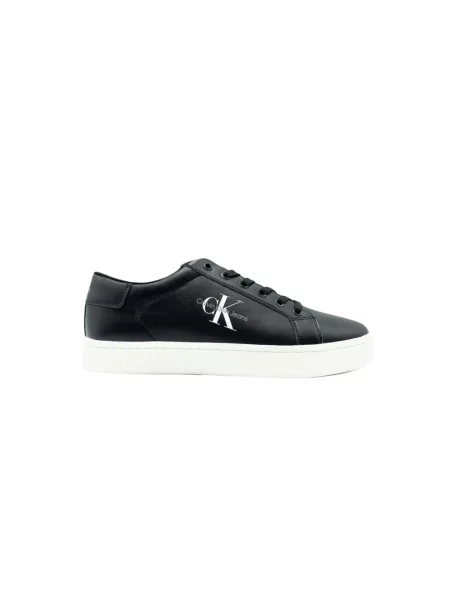 Trampki Calvin Klein Jeans skórzane czarne