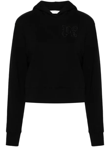 Hanorac cu glugă Palm Angels cu broderie negru