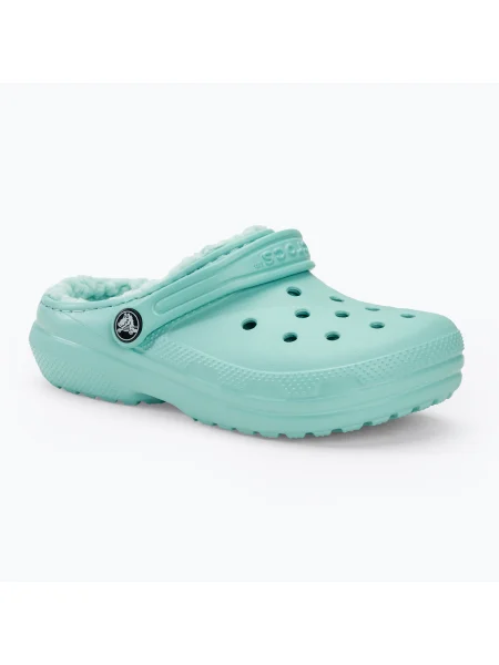 Gyerek papucs Crocs Classic Lined pure water Classic Lined Clog Kids kék