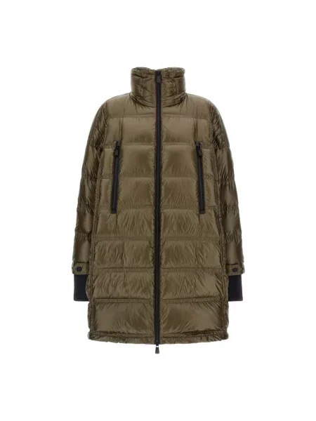Długa parka Moncler zielona
