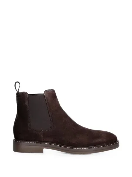 Botine chelsea Guess din piele de căprioară maro