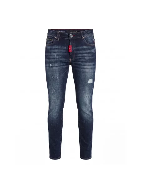 Jeansy Philipp Plein niebieskie