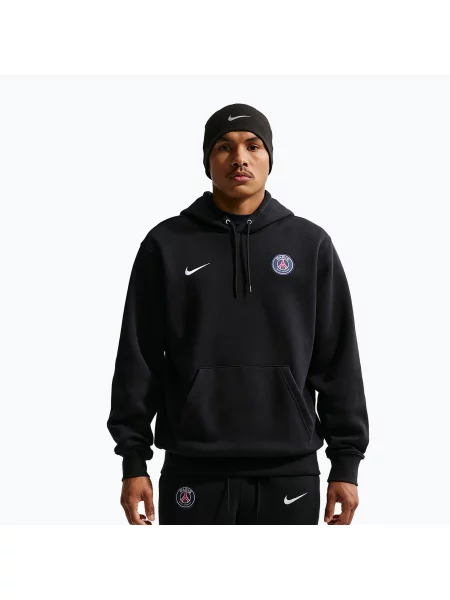 Férfi pulóver Nike Paris Saint-Germain Club black/white. Méret: L fehér