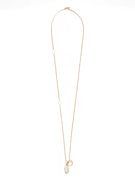 Pandantiv Jil Sander cu perle auriu