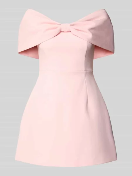 Sukienka mini w kroju regular fit z ozdobną kokardą model Scottie' Forever New