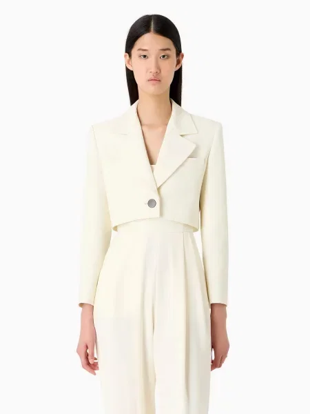 Emporio Armani Піджак Віскоза/поліамід білий