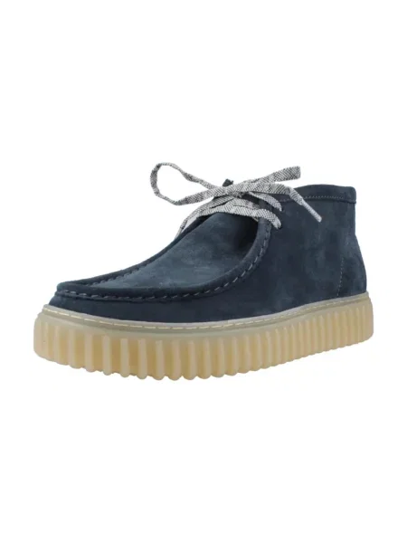 Botki Clarks zamszowe niebieskie