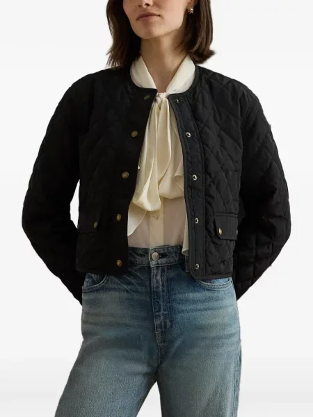 Matlasat geacă Lauren Ralph Lauren negru