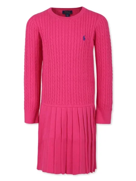 Sukienka dziecięca Polo Ralph Lauren różowa