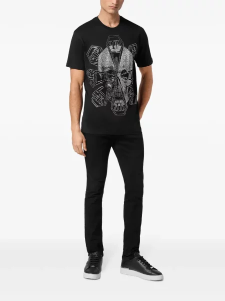 Marškinėliai Philipp Plein juoda