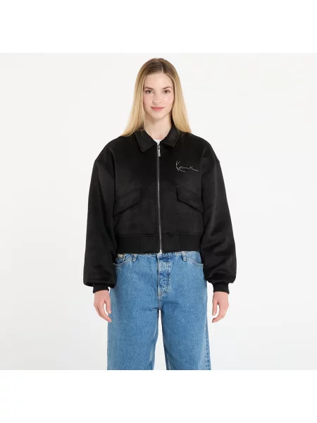 Kurtka Karl Kani Signature Faux Suede OS Bomber Jacket Black M czarny