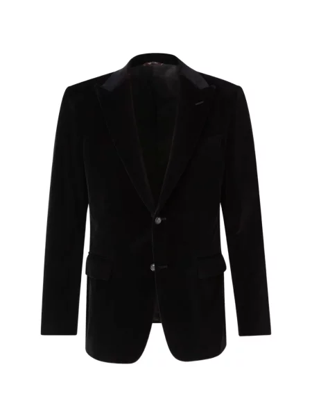 Geacă Canali de catifea cu rever negru