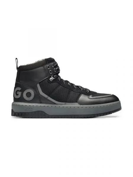 HUGO Bőr sneakers tornacipő Kilian Hito hkmx fekete
