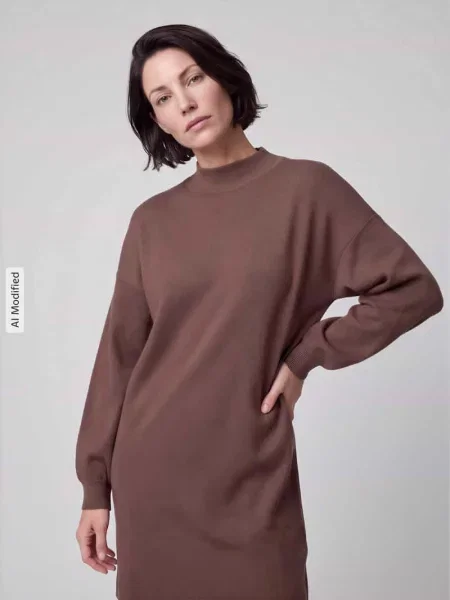 Sukienka z dzianiny o kroju relaxed fit z mieszanki model NANCY' Vero Moda