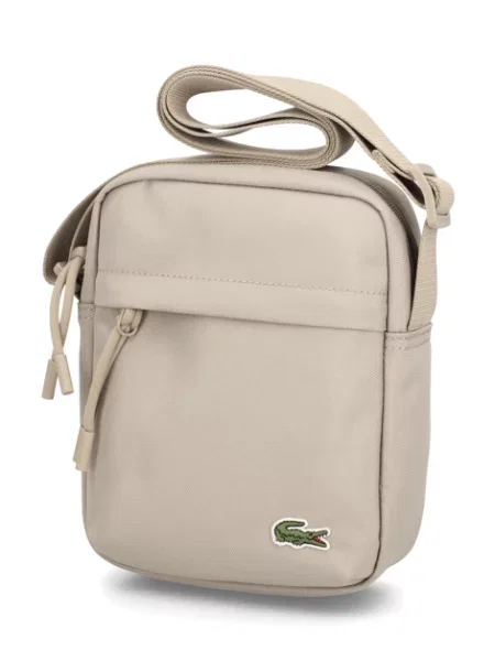 LACOSTE taška přes rameno béžová