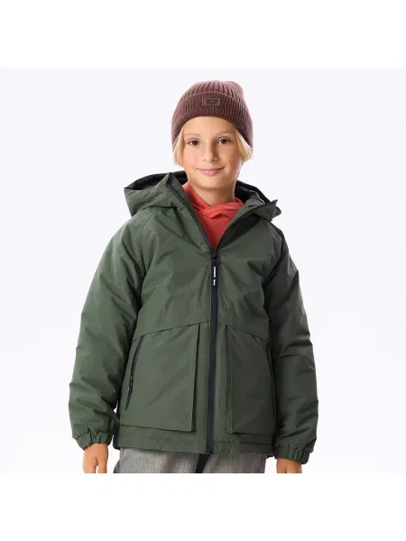 Reserved Zateplená parka hnědozelená