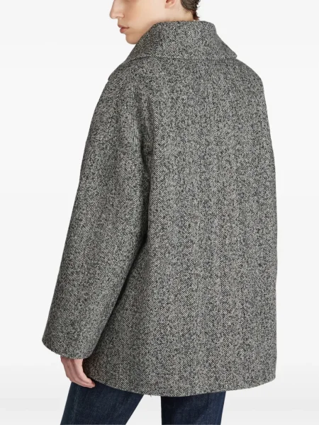 Geacă Slowear cu model herringbone gri