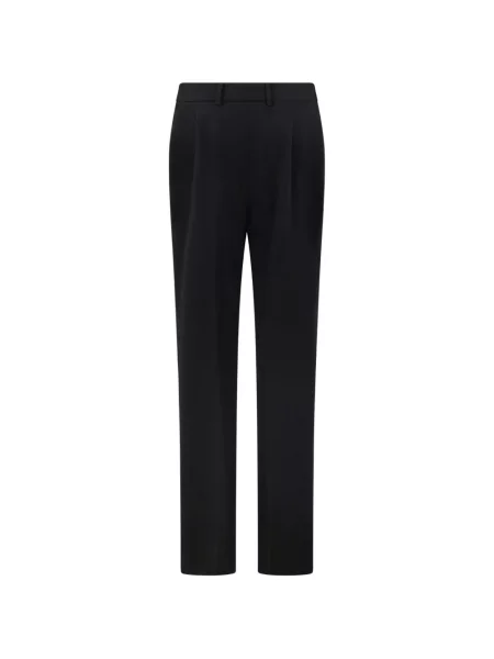 Pantaloni Alberta Ferretti cu talie înaltă negru