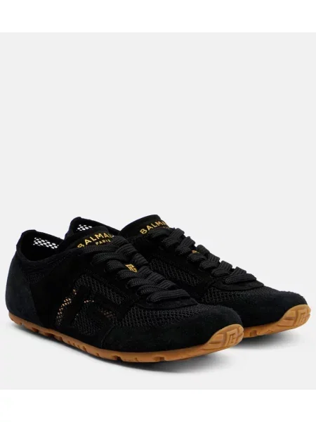 Велурени маратонки Balmain черно