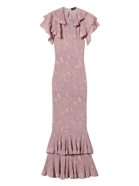 Плетена костюм рокля Twinset розово