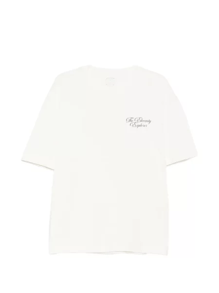 Tricou Eleventy cu imagine alb