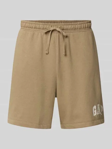 Szorty o kroju straight fit z wyhaftowanym logo model Arch' Gap
