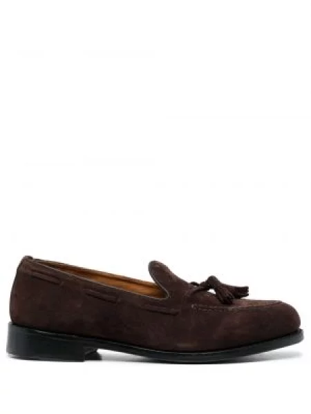 Pantofi loafer Sebago din piele de căprioară maro
