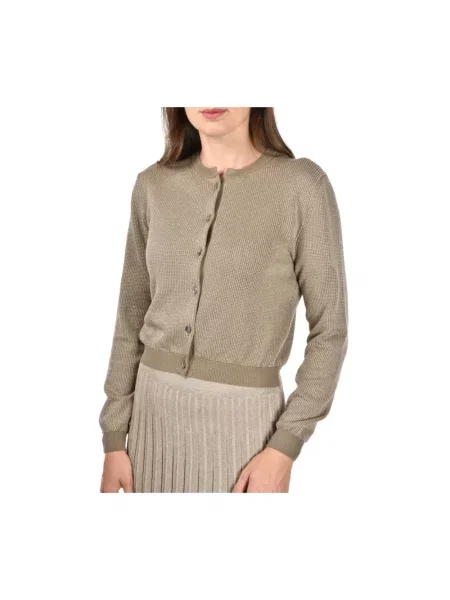 Kardigan Gran Sasso z dżerseju zielony