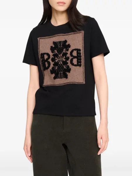 Tricou Barrie din cașmir negru