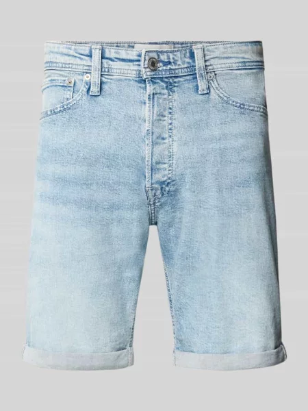 Szorty jeansowe o kroju regular fit z brzegiem model RICK' Jack & Jones
