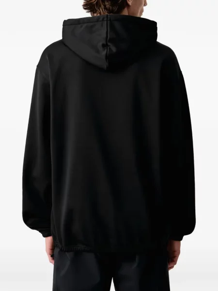Hanorac cu glugă Oakley cu imagine cu cordon negru