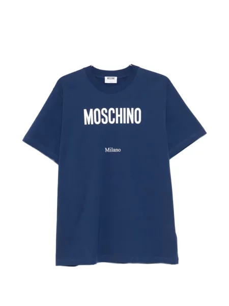 Tricou Moschino cu autograf albastru