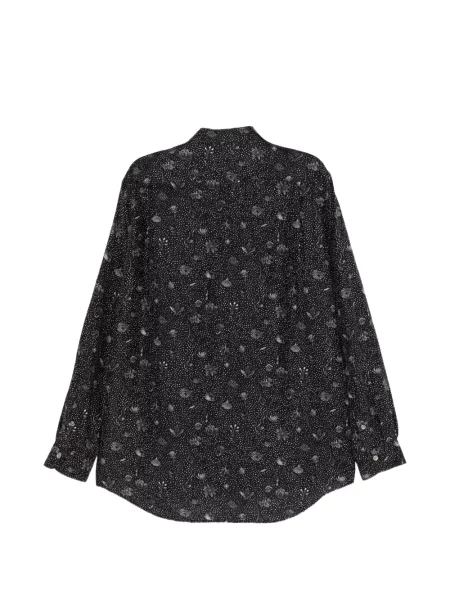 Cămașă Calmlence cu model floral cu imagine negru