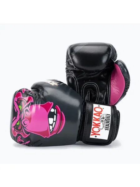 Mănuși de box pentru bărbați YOKKAO Primate black negru