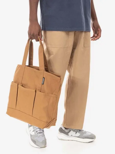 Hlače Gramicci Loose Tapered Pant mornarsko modra bež