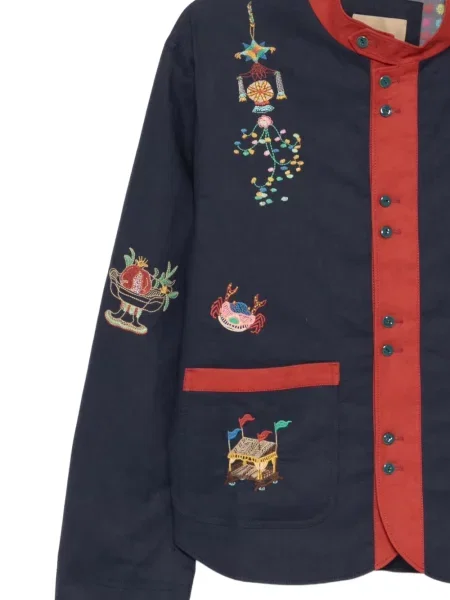 Siuvinėtas striukė Garçon By Garçon mėlyna