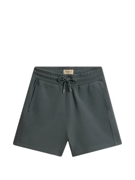 Sznurek ściągający szorty Woolrich z autografem zielone