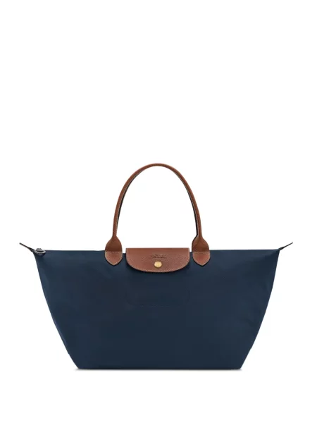 Geantă Longchamp din piele albastru