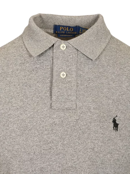 Kockás twill pólóing Polo Ralph Lauren autogrammal barna